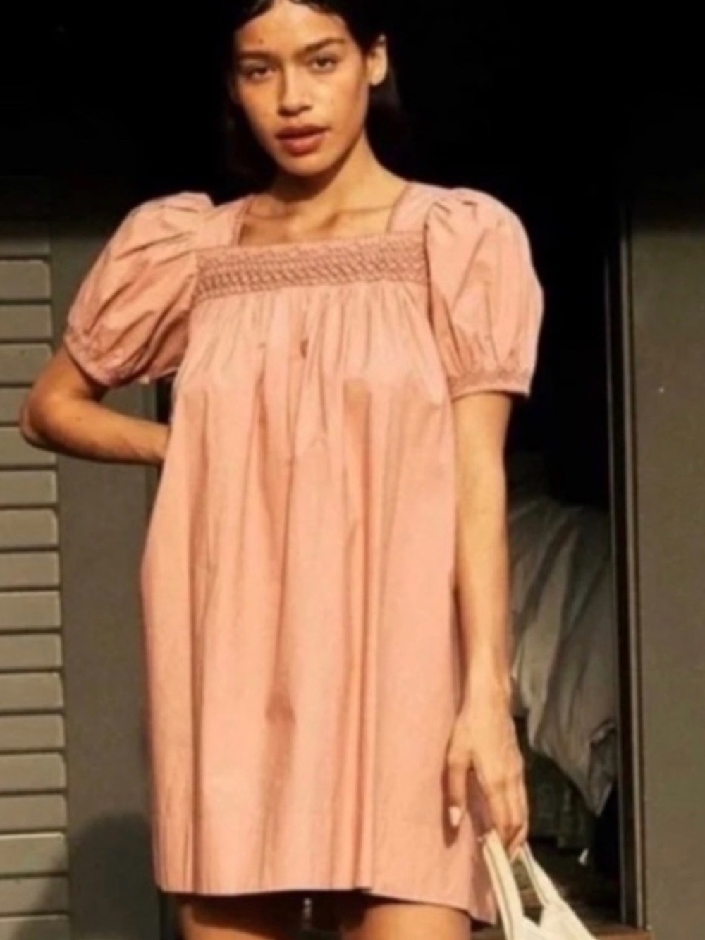 DÔEN Earhart Mini Dress Petal Pink, XXS